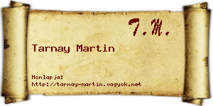 Tarnay Martin névjegykártya